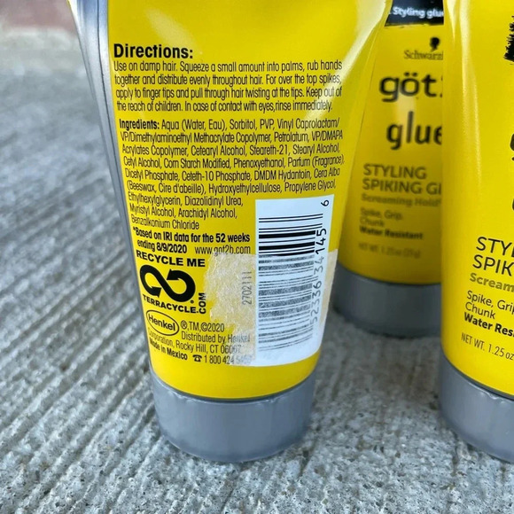 Got2B Glued Styling Spiking Glue Gel Hair Mens Womens Travel Size Henkel - Picture 3 of 4